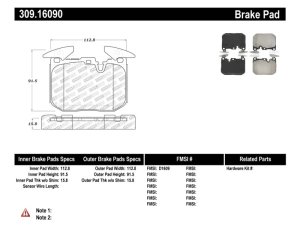 BMW M235i Brake Pads - Stoptech - Sport - `14-`16