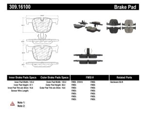 BMW 435i Brake Pads - Stoptech - Sport - `14-`16