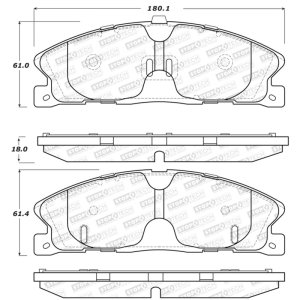 Lincoln MKT Brake Pads - Rear - Stoptech - Sport - `13-`19