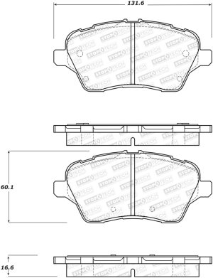 Ford Fiesta Brake Pads - Front - Stoptech - Sport - `14-`18