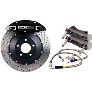 Audi S4 Brake Kit - Front - Stoptech - ST-60 Calipers + 380x32 Drilled Rotors - Black - `10-`16 Audi S4 Brake Kit - Front - Stoptech - ST-60 Calipers + 380x32 Drilled Rotors - Black - `10-`16