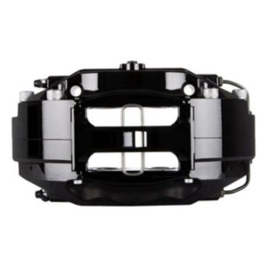 BMW M3 Brake Kit - Rear - Stoptech - Slotted Two-Piece Rotor + ST-40 Calipers + StopTech Street Performance Pads + Stainless Steel Lines - Black - `08-`13