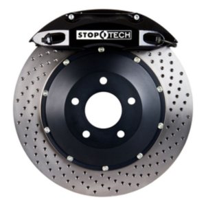 BMW 1 Series Brake Kit - Rear - Stoptech - ST-40 Calipers + 355x32mm Drilled Rotors + StopTech Street Performance Pads - Black - 2011