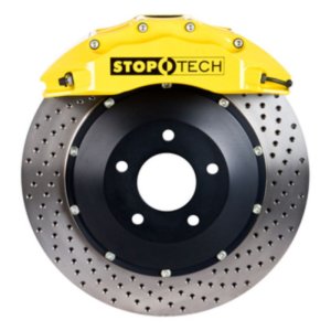 BMW 1 Series Big Brake Kit - Front - Stoptech - ST-60 Calipers Drilled 380x35mm Rotor - Yellow - 2011