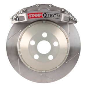BMW 1 Series Big Brake Kit - Front - Stoptech - ST-60 Trophy Calipers, Slotted 380x35mm Rotors - Silver - 2011