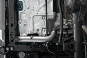 Lincoln Mark LT Brake Pads + Rotors - Front - Stoptech - C-Tek Select Pack, Drilled and Slotted Rotors + Centric Premium Pads - Silver - `06-`08