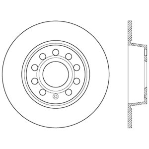 Ford F-150 Brake Pads + Rotors - Rear - Stoptech - C-Tek Select, Drilled & Slotted Rotors + Centric Premium Pads - Silver - `04-`11 Ford F-150 Brake Pads + Rotors - Rear - Stoptech - C-Tek Select, Drilled & Slotted Rotors + Centric Premium Pads - Silver - `04-`11