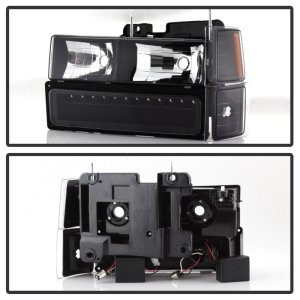 Pontiac G8 Brake Pads + Rotors - Front - Stoptech - Premium Black Rotors + Posi Quiet Ceramic Pads - Black - `08-`09