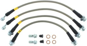 Land Rover Range Rover Sport Brake Line Kit - Rear - Stoptech - Stainless Steel Braided - Clear - `06-`13 Land Rover Range Rover Sport Brake Line Kit - Rear - Stoptech - Stainless Steel Braided - Clear - `06-`13