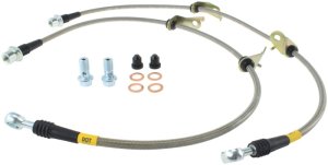 Toyota Prius Plug-In Brake Line Kit - Front - Stoptech - Stainless Steel - `12-`15