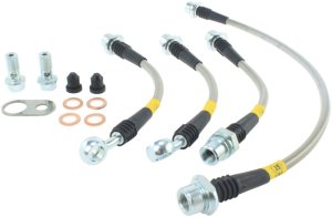 Toyota Prius Plug-In Brake Line Kit - Rear - Stoptech - Stainless Steel Braided - Stainless Steel - `12-`15 Toyota Prius Plug-In Brake Line Kit - Rear - Stoptech - Stainless Steel Braided - Stainless Steel - `12-`15