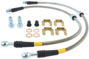 Mitsubishi Eclipse Brake Line Kit - Front - Stoptech - Stainless Steel Braided - Stainless Steel - `00-`05