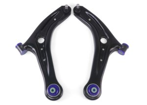 Ford Fiesta Control Arm Set - Front - Superpro - +Caster - `11-`19