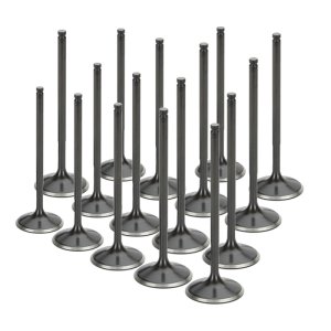 BMW M6 Intake Valves - Supertech - Black Nitrided, 35.4 x 4.97 x 111.75 mm, Set of 16 - Black - `06-`10
