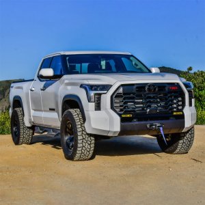 Toyota Tundra Winch Mount - Superwinch - Hidden, Bolt-on, Pre-drilled for Hawse/Roller Fairlead - Textured Black - `22-`24