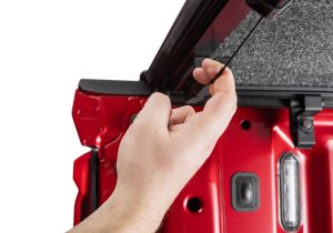 Ford F-350 Tonneau Cover - Undercover - Fusion Bed Cover - Hard Fold - Race Red - `17-`24