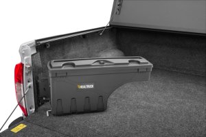 Nissan Frontier Truck Bed Storage Box - Driver's Side - Undercover - SwingCase - Black Smooth - `22-`26 Nissan Frontier Truck Bed Storage Box - Driver's Side - Undercover - SwingCase - Black Smooth - `22-`26