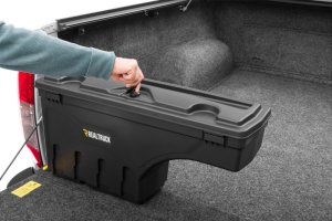 Nissan Frontier Truck Bed Storage Box - Driver's Side - Undercover - SwingCase - Black Smooth - `22-`26