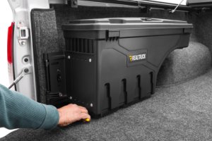 Nissan Frontier Truck Bed Storage Box - Driver's Side - Undercover - SwingCase - Black Smooth - `22-`26