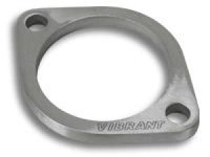 Mitsubishi Evolution Turbo Flange - Vibrant - 5 Bolt Downpipe Flange, Mild Steel, 0.5 in. Thickness, 60.5mm Port ID Large, 47.8mm Port ID Small - `02-`10