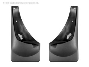 Ford F-Series Super Duty Mud Flaps - WeatherTech - No-Drill DigitalFit - Black - `99-`07