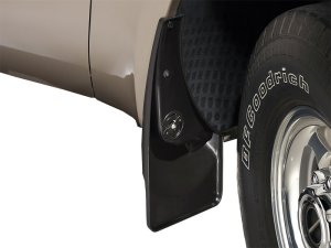 Ford F-Series Super Duty Mud Flaps - WeatherTech - No-Drill DigitalFit - Black - `99-`07