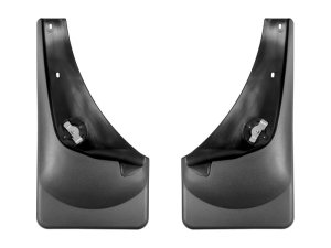Ford F-Series Super Duty Mud Flaps - WeatherTech - No-Drill DigitalFit - Black - `99-`07