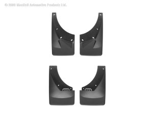 Chevrolet Tahoe Mud Flaps - WeatherTech - DigitalFit No-Drill - Black - `07-`08