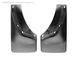 Chevrolet Silverado Mud Flaps - WeatherTech - No-Drill DigitalFit - Black - `07-`13