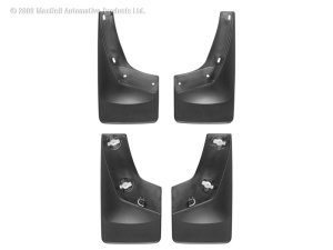 GMC Sierra Mud Flaps - WeatherTech - No-Drill DigitalFit - Black - 2007 GMC Sierra Mud Flaps - WeatherTech - No-Drill DigitalFit - Black - 2007