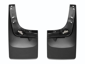 Ford F250 Mud Flaps - WeatherTech - No Drill DigitalFit - Black - `08-`10