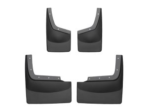 Ford F350 Mud Flaps - WeatherTech - No-Drill DigitalFit - Black - `11-`27