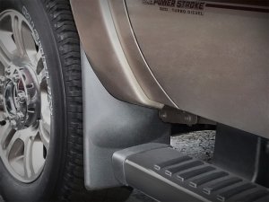 Ford F350 Mud Flaps - WeatherTech - No-Drill DigitalFit - Black - `11-`27