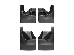 Toyota Tundra Mud Flaps - WeatherTech - No-Drill DigitalFit - Black - `07-`14
