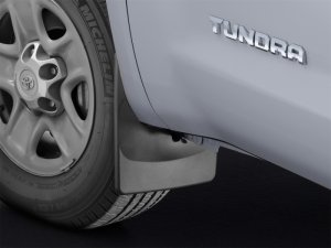 Toyota Tundra Mud Flaps - Front - WeatherTech - No-Drill DigitalFit - Black - `07-`13