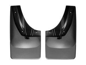 Ram 3500 Mud Flaps - WeatherTech - No-Drill DigitalFit - Black - `14-`27