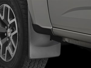 Chevrolet Colorado Mud Flaps - Front - WeatherTech - No-Drill DigitalFit - Black - 2015