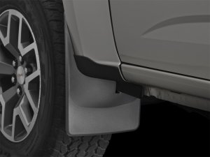 Chevrolet Colorado Mud Flaps - Front - WeatherTech - No-Drill DigitalFit - Black - 2015