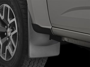 Chevrolet Colorado Mud Flaps - Front - WeatherTech - No-Drill DigitalFit - Black - 2015