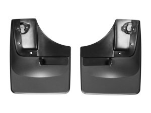 Ford F-150 Mud Flaps - Front - WeatherTech - No-Drill DigitalFit - Black - 2015