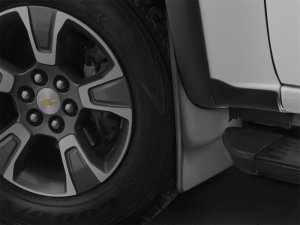 Chevrolet Colorado Mud Flaps - Front - WeatherTech - DigitalFit No-Drill - Black - 2015