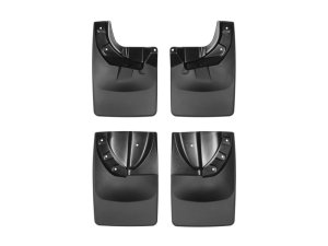 Toyota Tacoma Mud Flaps - WeatherTech - No-Drill DigitalFit - Black - `16-`23