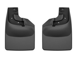 Ford F-550 Mud Flaps - Front - WeatherTech - No-Drill DigitalFit - Black - `17-`27