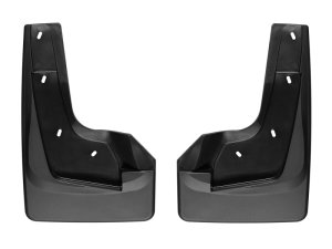 Dodge Ram Mud Flaps - Front - WeatherTech - No-Drill DigitalFit - Black - `19-`27
