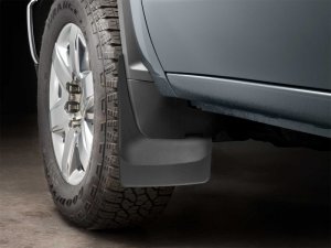 Chevrolet Silverado 2500HD Mudflaps - Front - WeatherTech - No-Drill DigitalFit - Black - `20-`24