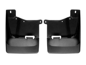 Chevrolet Silverado 2500HD Mudflaps - Front - WeatherTech - No-Drill DigitalFit - Black - `20-`24