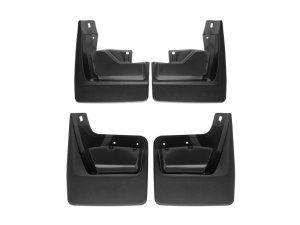 GMC Sierra Mud Flaps - WeatherTech - No-Drill DigitalFit - Black - `19-`27