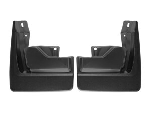 GMC Sierra Mud Flaps - Front - WeatherTech - No-Drill DigitalFit - Black - `19-`27