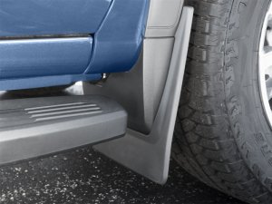 GMC Sierra Mud Flaps - Front - WeatherTech - No-Drill DigitalFit - Black - `19-`27