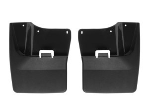 GMC Sierra 3500HD Mud Flaps - Front - WeatherTech - No-Drill DigitalFit - Black - `20-`24